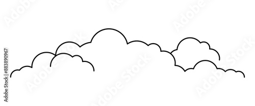 cloud line shape, graphic clouds outline, clouds lined, cloudy line simple