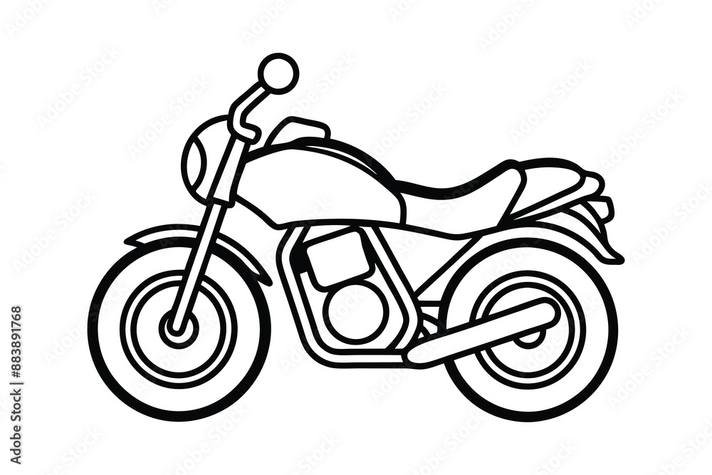 Motorcycle Line Art vector Illustration artwork Motorcycle Line Art vector Illustration artwork
