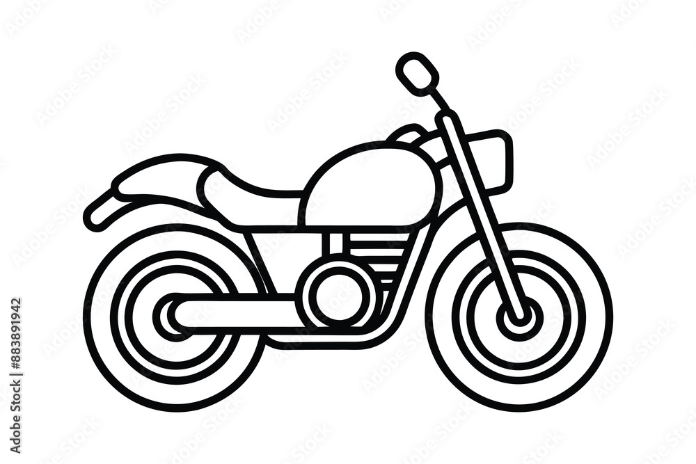 Motorcycle Line Art vector Illustration artwork Motorcycle Line Art vector Illustration artwork