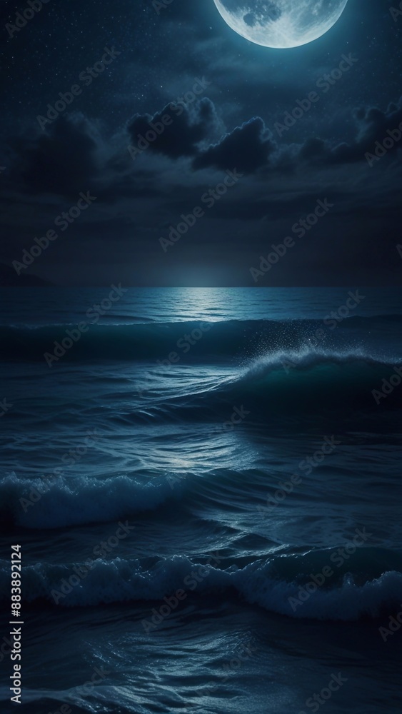Night time sea vertical background 2. Night time sea vertical background 2.