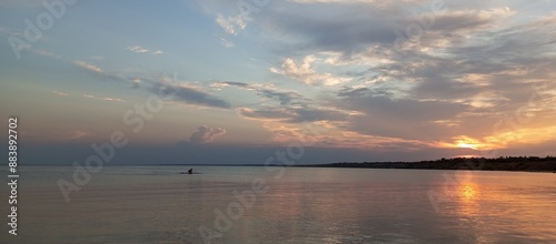 Obraz na płótnie sunset over the sea w salonie