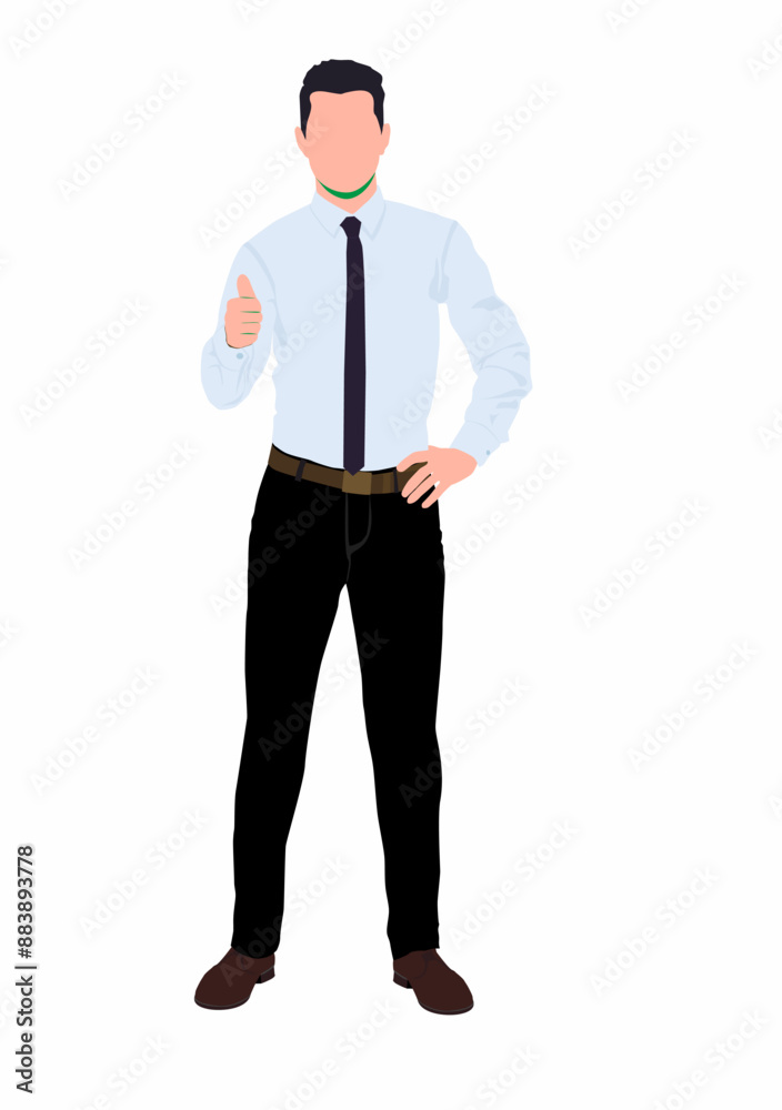 Businessman . Simple illustration of businessman vector icon for web design isolated on white background Businessman . Simple illustration of businessman vector icon for web design isolated on white background