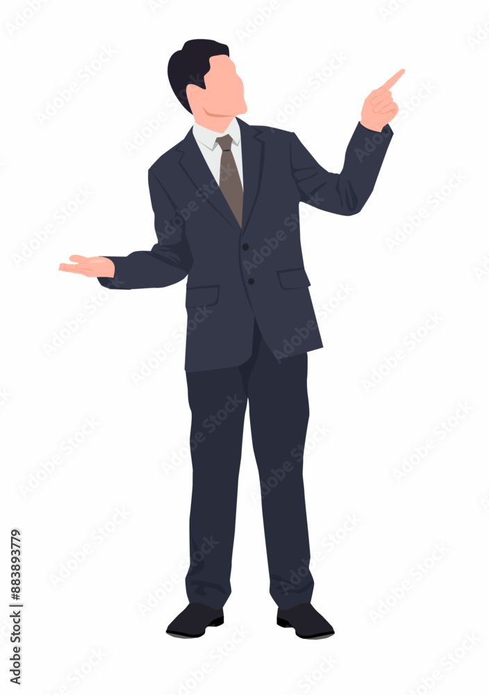 Businessman . Simple illustration of businessman vector icon for web design isolated on white background Businessman . Simple illustration of businessman vector icon for web design isolated on white background