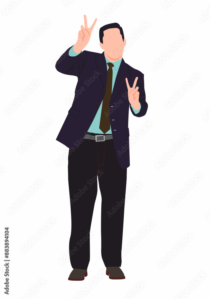 Illustration of a businessman. Illustration of a businessman.