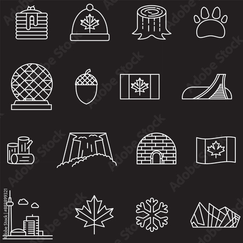 set of icons
