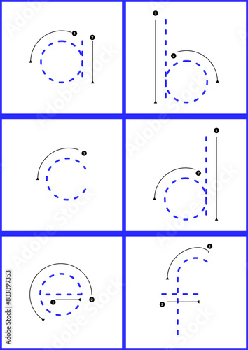 learning alphabet tracing letters