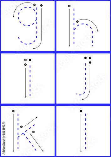 learning alphabet tracing letters