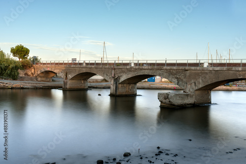 Ponte foce fiume argentina Imperia Liguria Italia
