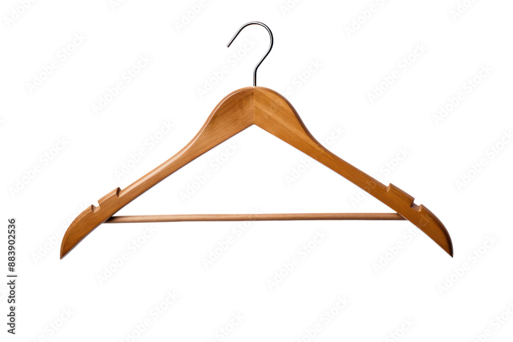 Thin wire clothes hanger with a twist-off neck, isolated on white background Thin wire clothes hanger with a twist-off neck, isolated on white background