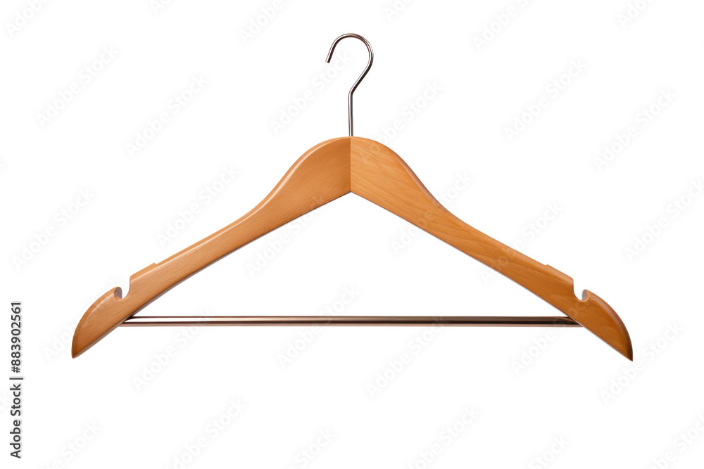 Thin wire clothes hanger with a twist-off neck, isolated on white background Thin wire clothes hanger with a twist-off neck, isolated on white background