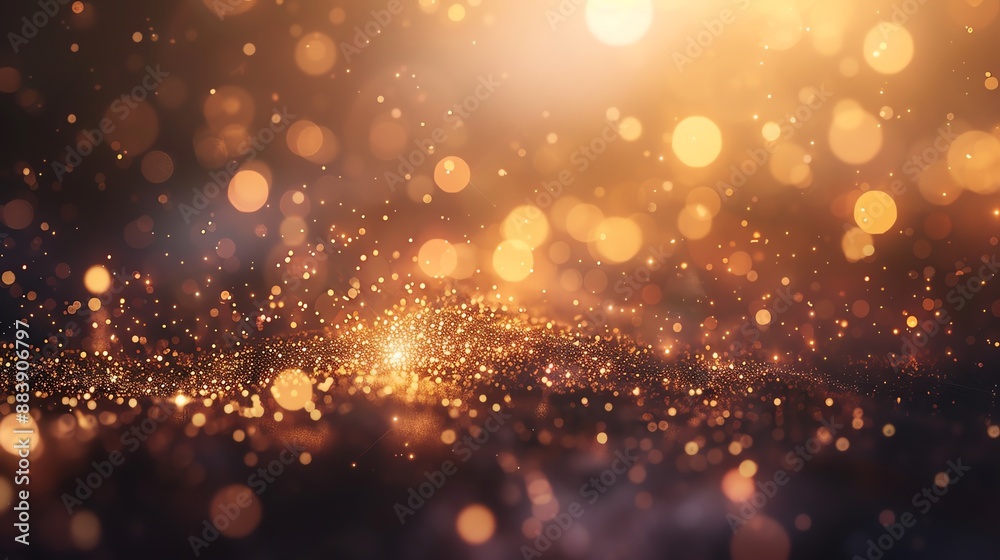 Fototapeta premium Abstract Golden Bokeh Background.