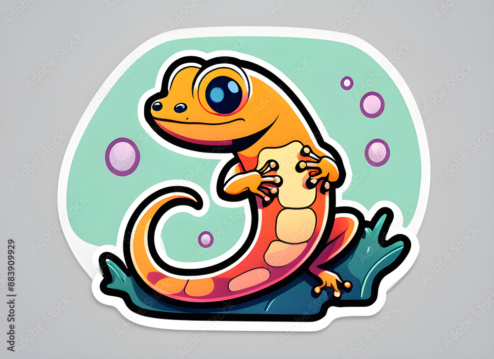Naklejka premium salamander generative ai
