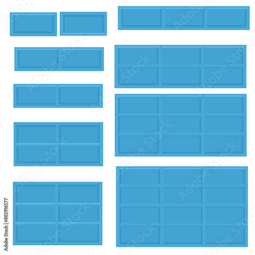 Wallpaper Mural 3d blue Floating shelves on a white wall background for making baby boy bedroom
 Torontodigital.ca