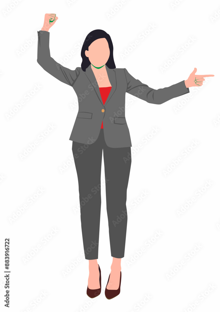 Business woman in suits isolated on a white background/Vector illustration of business woman. Business woman in suits isolated on a white background/Vector illustration of business woman.