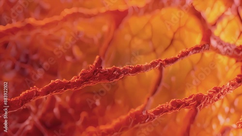 A timelapse image capturing the coordinated contractions of cardiac muscle cells in a beating heart vital for maintaining circulation throughout the body. photo