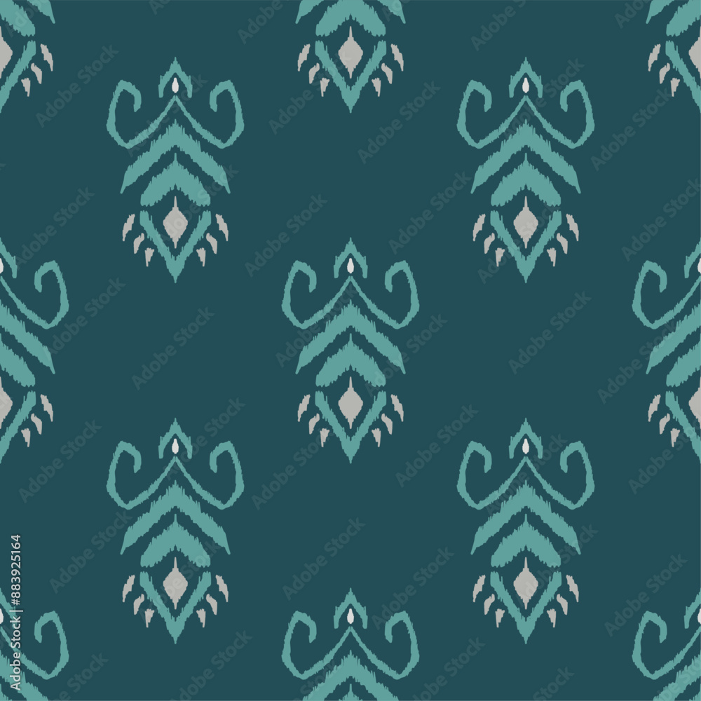Abstract Geometric ethnic seamless pattern, green and white Traditional fabric design , Design for background or wallpaper, fabric, Vector illustration Vector 10 Abstract Geometric ethnic seamless pattern, green and white Traditional fabric design , Design for background or wallpaper, fabric, Vector illustration Vector 10