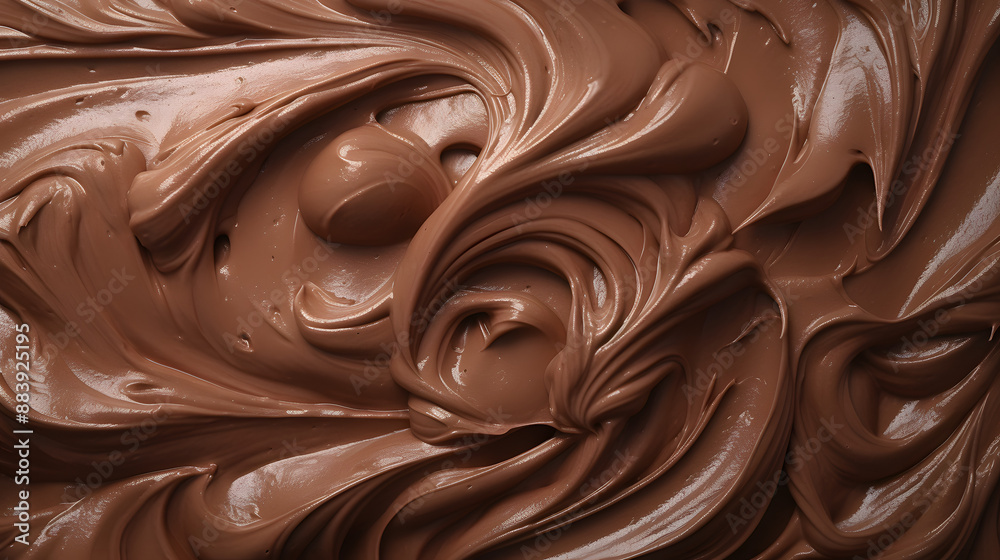 Tasty chocolate paste as background, closeup view
Tasty chocolate paste as background, closeup view