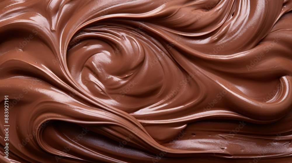 Tasty chocolate paste as background, closeup view
Tasty chocolate paste as background, closeup view