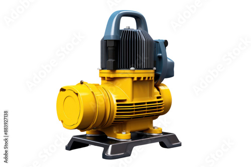 A high-quality photorealistic image of a submersible water pump, isolated on a white background.