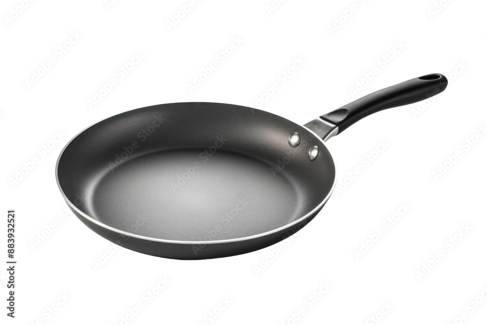 A frying pan with an oven-safe design for versatile cooking, isolated on a white background A frying pan with an oven-safe design for versatile cooking, isolated on a white background