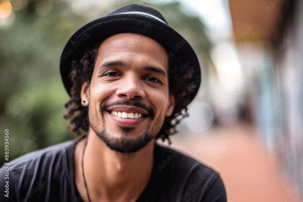 Portrait of handsome latino african man Real People Portrait of handsome latino african man Real People