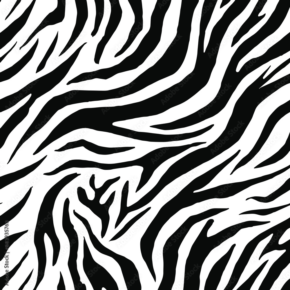 Zebra print seamless pattern vector. Zebra skin texture vector illustration. Zebra print seamless pattern vector. Zebra skin texture vector illustration.