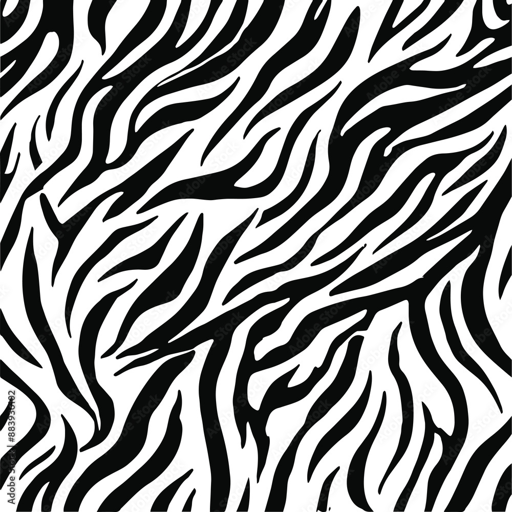 Zebra print seamless pattern vector. Zebra skin texture vector illustration. Zebra print seamless pattern vector. Zebra skin texture vector illustration.