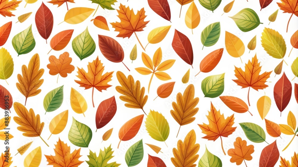 Abstract background with falling autumn leaves. Abstract background with falling autumn leaves.
