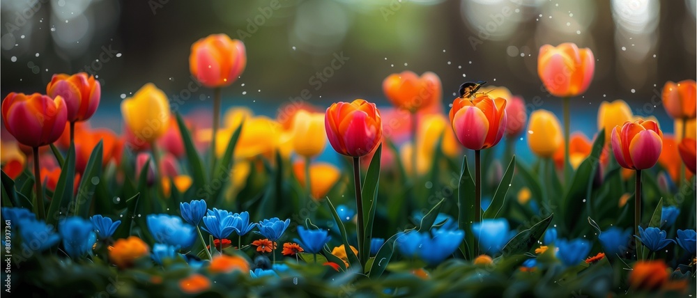 red and yellow tulips red and yellow tulips