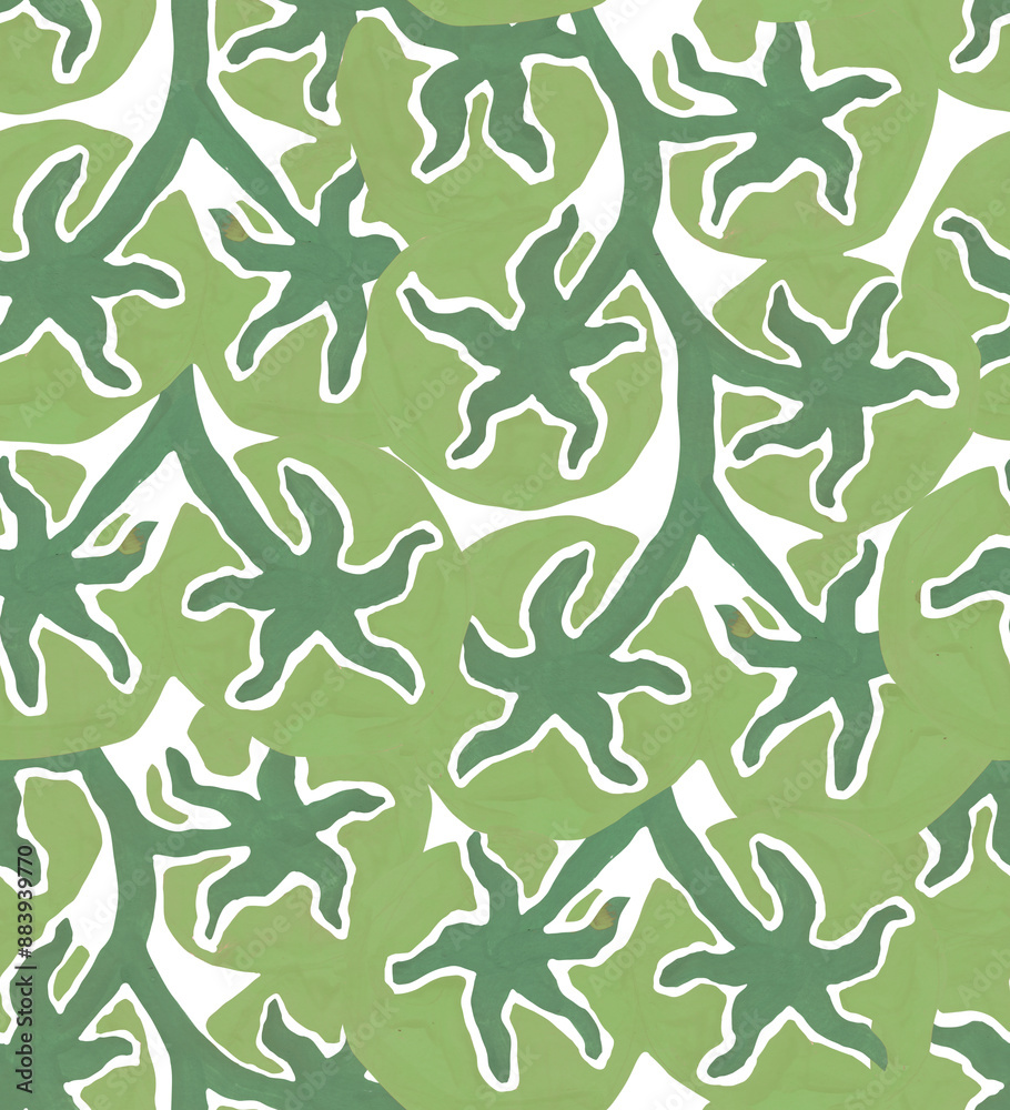 Seamless pattern with green tomatoes. Minimalist Hand Drawn Illustration Seamless pattern with green tomatoes. Minimalist Hand Drawn Illustration