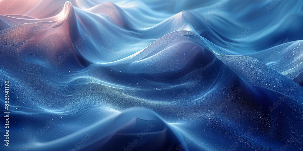 Obraz premium 抽象的な青い光線