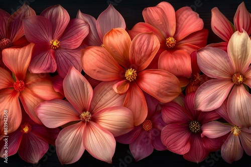 Vibrant Bouquet of Pink and Orange Flowers