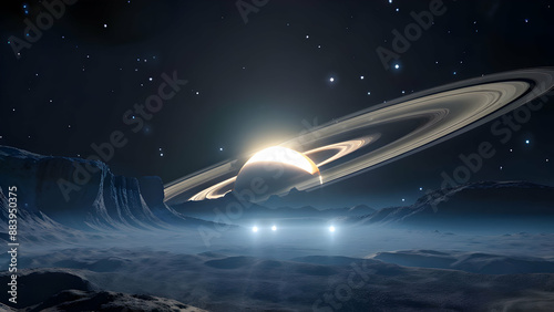 Wallpaper Mural Planet saturn with ring Torontodigital.ca