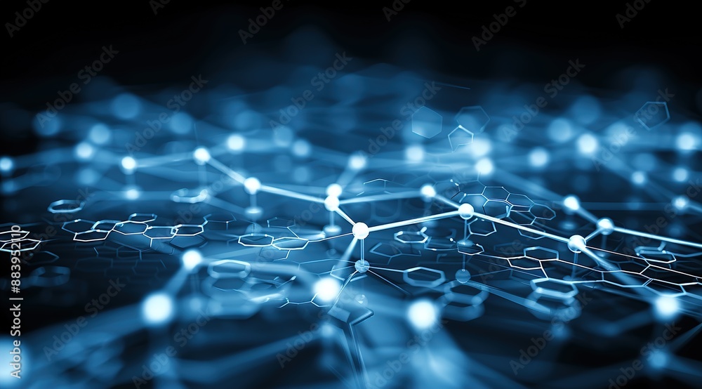 Obraz premium blue circuit board