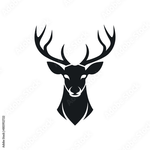 Artistic Nature Black Deer Designs Homage to the Wild The Noble Stags Beauty A Symbol in Black Vec, Artistic Presence Black Deer Designs Homage to Nature The Noble Stags Beauty A Symbol in Black 