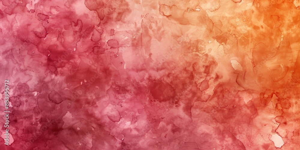 Fototapeta premium Abstract Watercolor Background with Red and Orange Hues