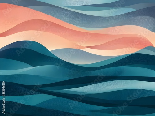 abstract background with waves Background generative Ai 