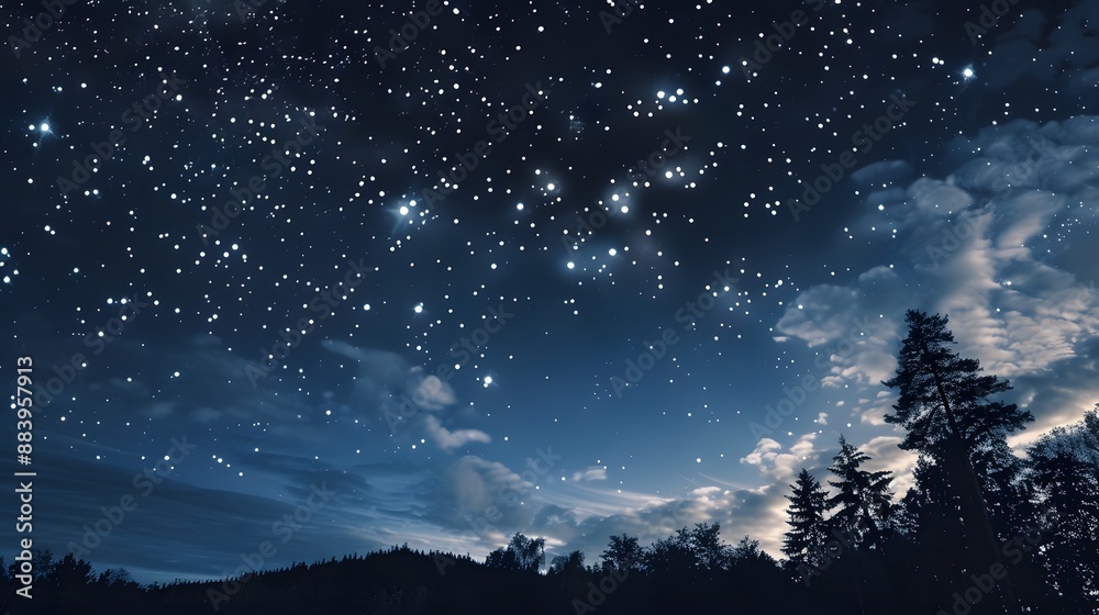 Starry night sky with a touch of whimsy, great for dreamy and imaginative projects. Starry night sky with a touch of whimsy, great for dreamy and imaginative projects.