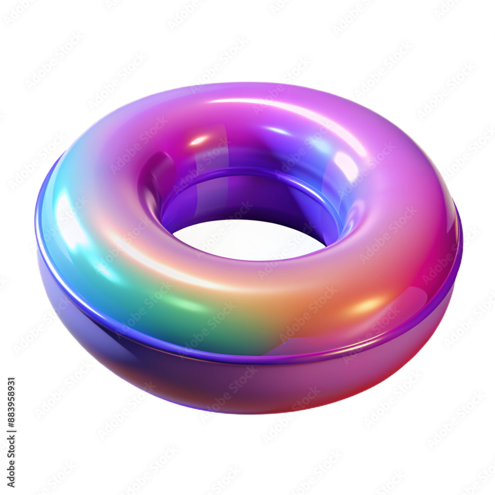 3D glossy plastic pool noodle with realistic details and vibrant colors
3D glossy plastic pool noodle with realistic details and vibrant colors