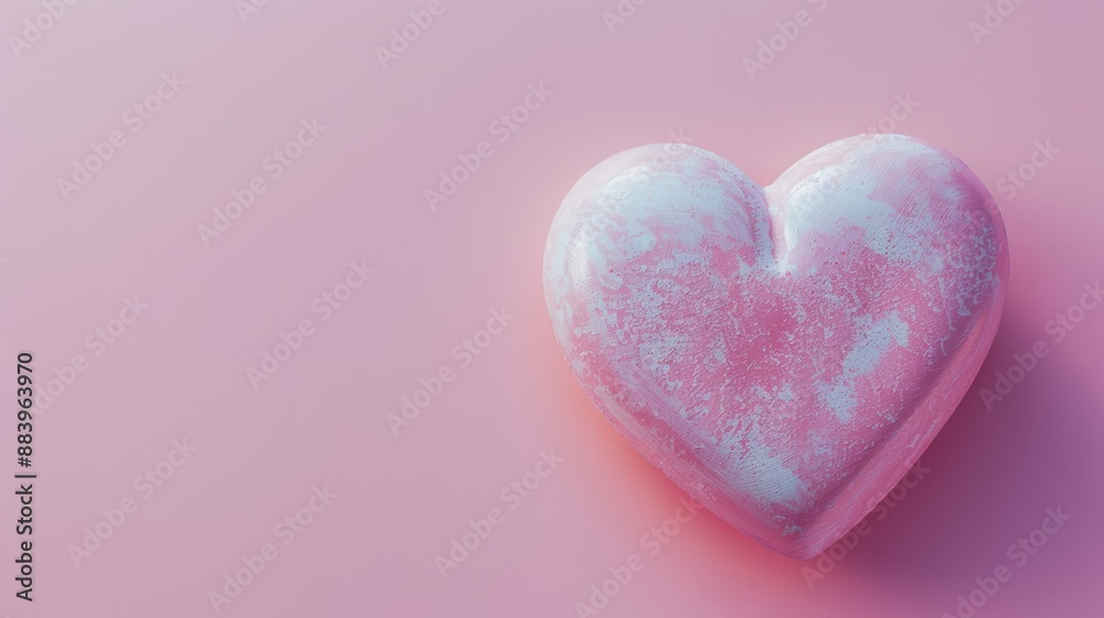Pink heart on a pink background Pink heart on a pink background