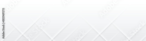 Abstract white 3d banner design background