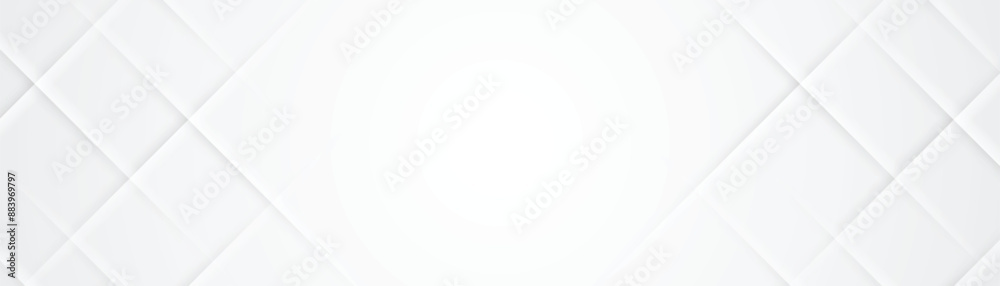 Abstract white 3d banner design background Abstract white 3d banner design background