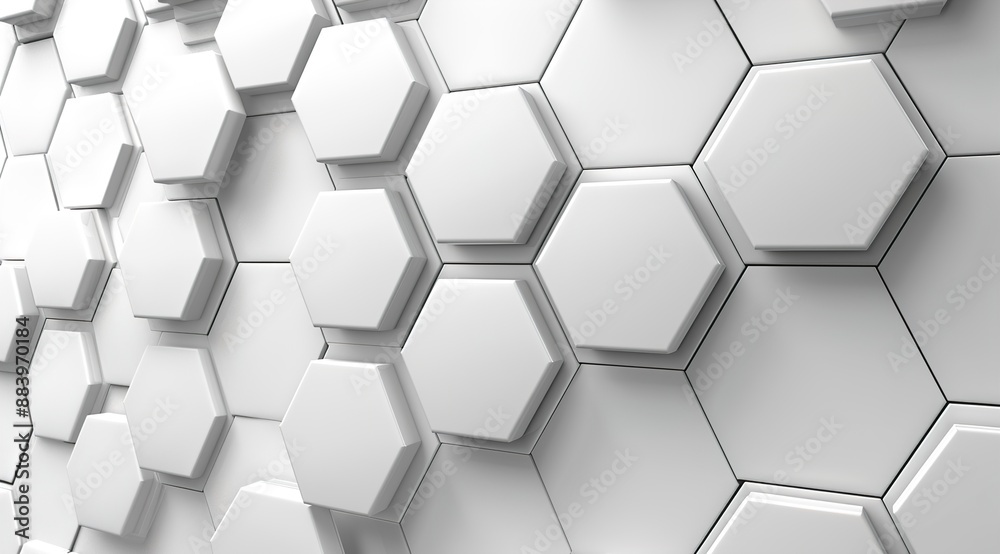 Fototapeta premium abstract background with hexagons