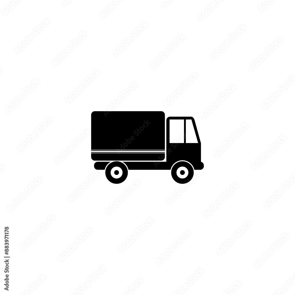 Truck icon isolated on transparent background Truck icon isolated on transparent background