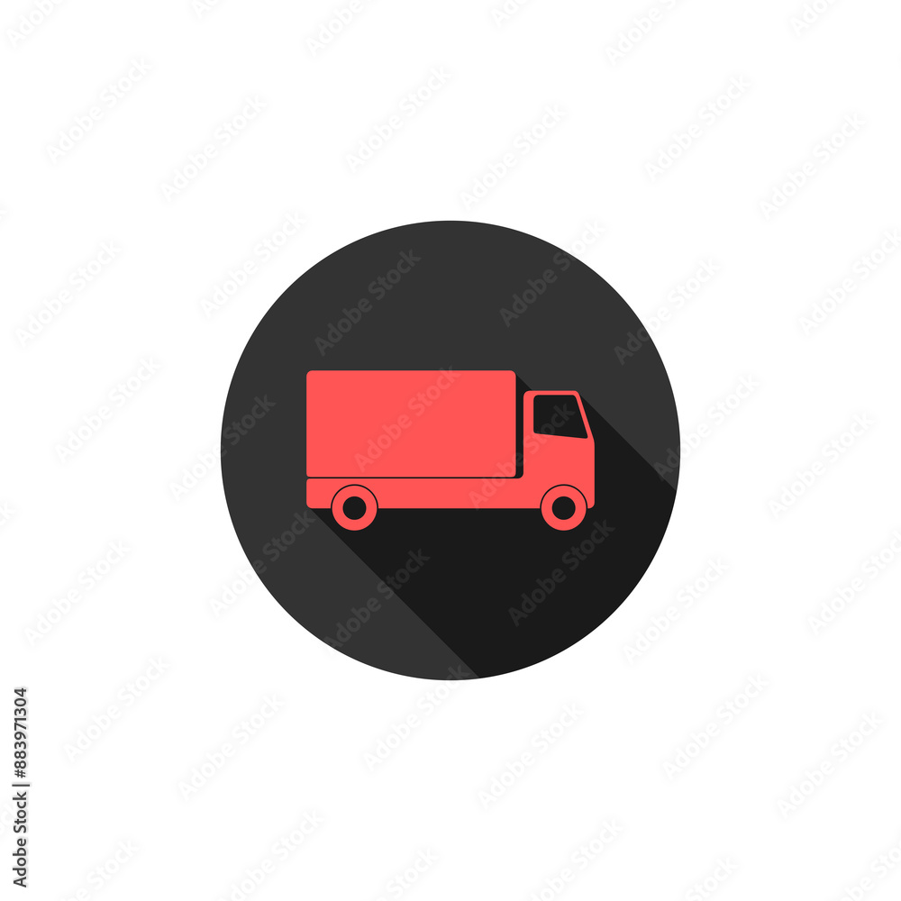 Truck icon isolated on transparent background Truck icon isolated on transparent background