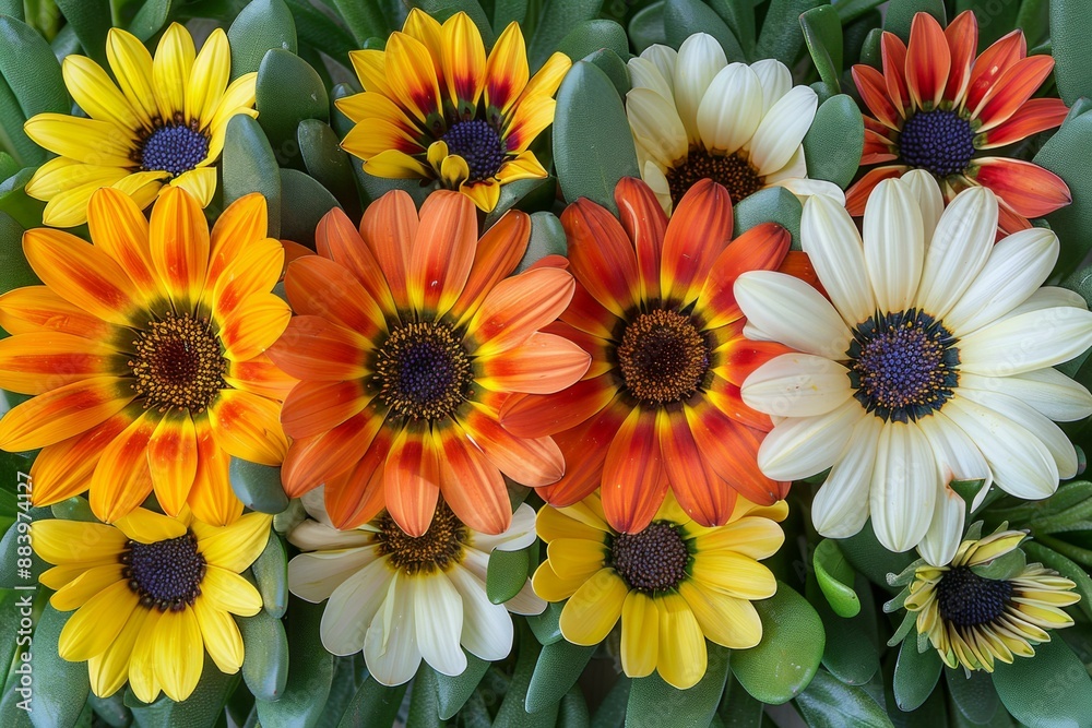 Vibrant Yellow, Orange, and White Daisy Bouquet Vibrant Yellow, Orange, and White Daisy Bouquet