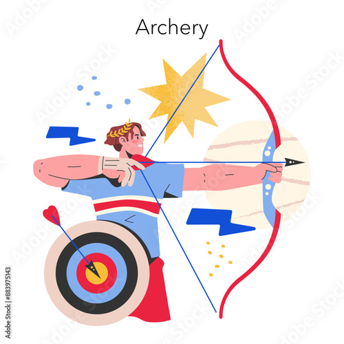 Olympic Games. Flat Vector Illustration