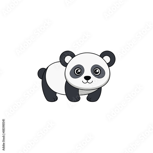 panda with a smile