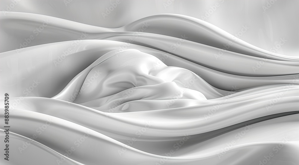 Fototapeta premium white silk fabric