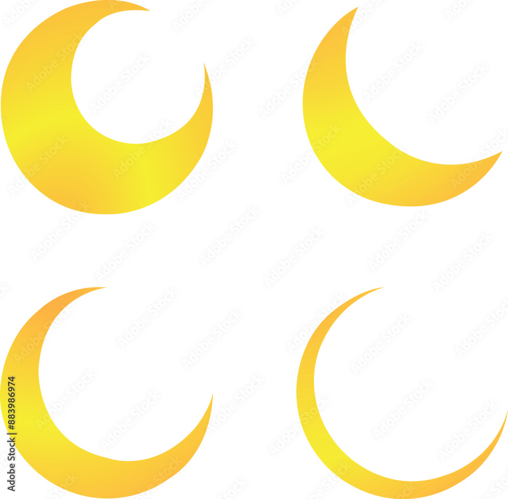 crescent moon Vector Illustration crescent moon Vector Illustration